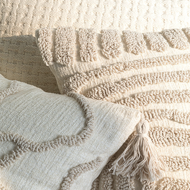 Three-dimensional Embroidery Sofa Throw Pillowcase