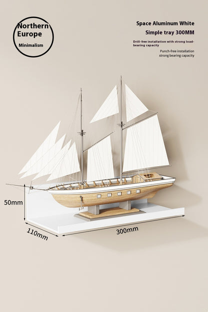 Bedroom Wall-mounted Storage Rack - Punch-free Bedroom Decor