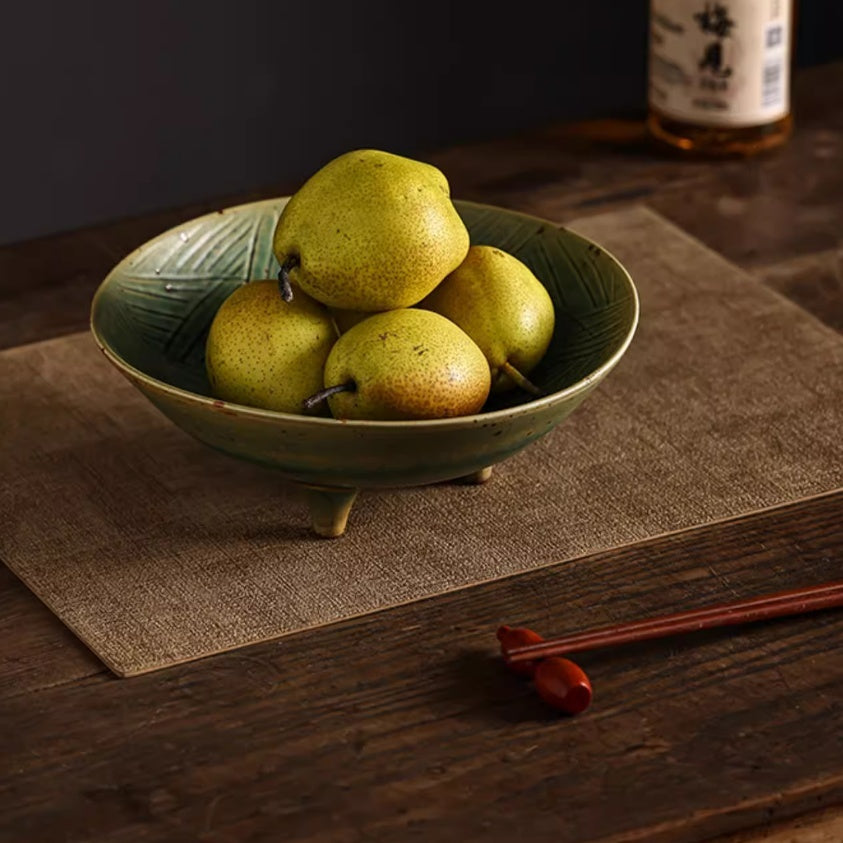 Coarse Pottery Fruit Plate - Household Bowl - Japanese Style