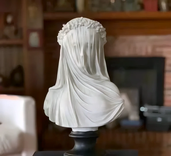 The Veiled Lady Gothic Sculpture
