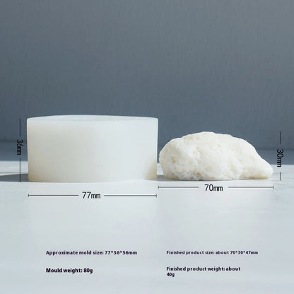 Aromatherapy Candle Mould Striped Cylinder Epoxy Plaster Decoration Geometric Cylinder