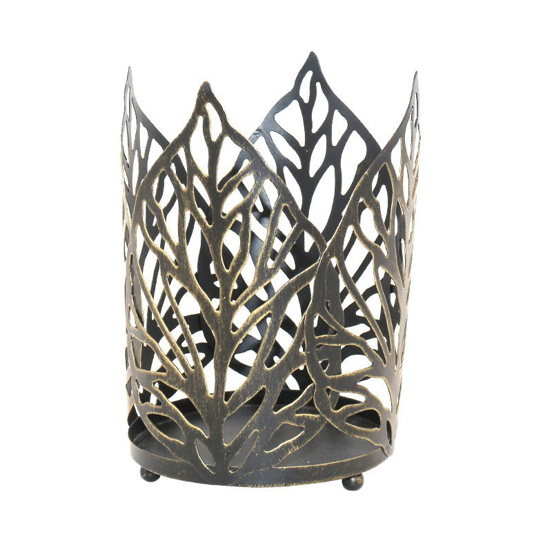 Nordic Hollow Leaf Candle Holder