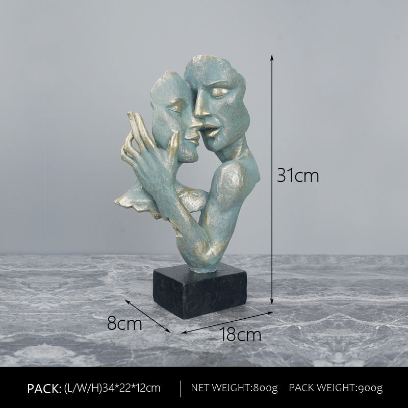 Couple Figure Home Decoration Sculpture
