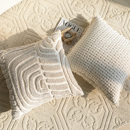 Three-dimensional Embroidery Sofa Throw Pillowcase