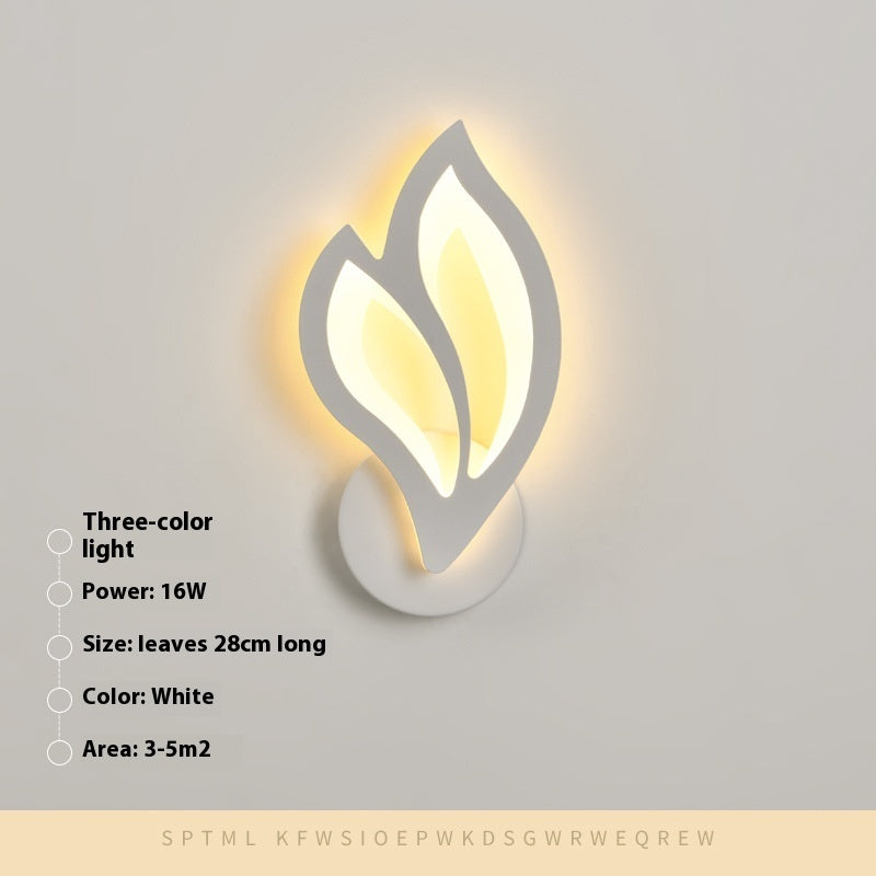 Modern Minimalist Iron Craft Bedside Lamp - Bedside Wall Lamp Aesthetic Lamps