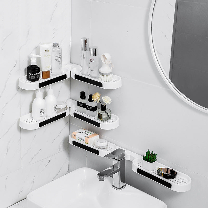 Foldable Bathroom Organizer Without Punching Holes - Luxury Bathroom Shelves
