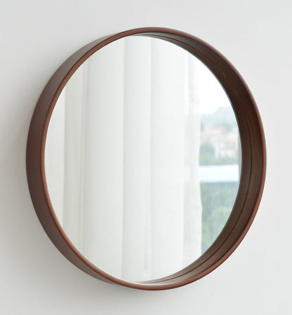 Simple Solid Wood Bathroom Mirror - Bedroom Hanging Mirror - Bathroom Decor Mirror