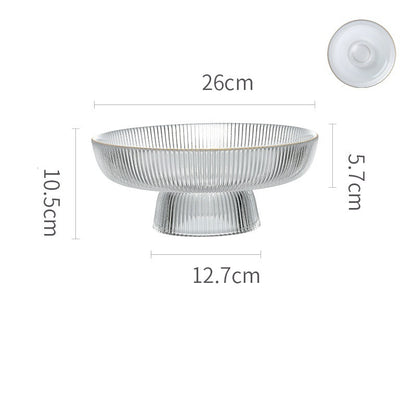 Premium Glass Fruit & Snacks Tray