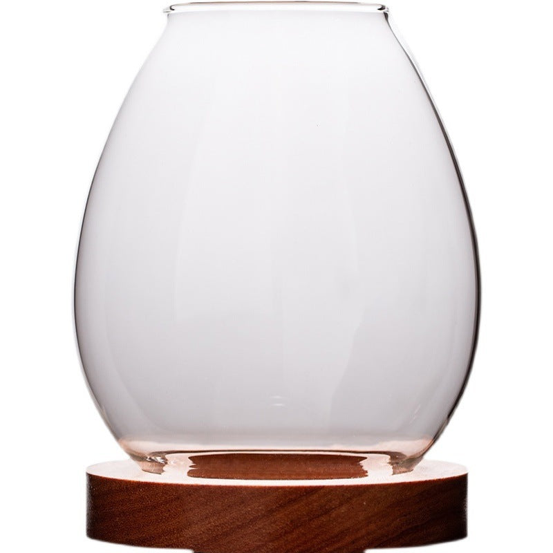 Transparent Glass Candle Holder