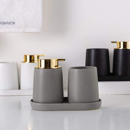 Bathroom Pressed Lotion Hand Soap Dispenser Bottle Set