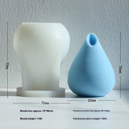 Aromatherapy Candle Mould Striped Cylinder Epoxy Plaster Decoration Geometric Cylinder