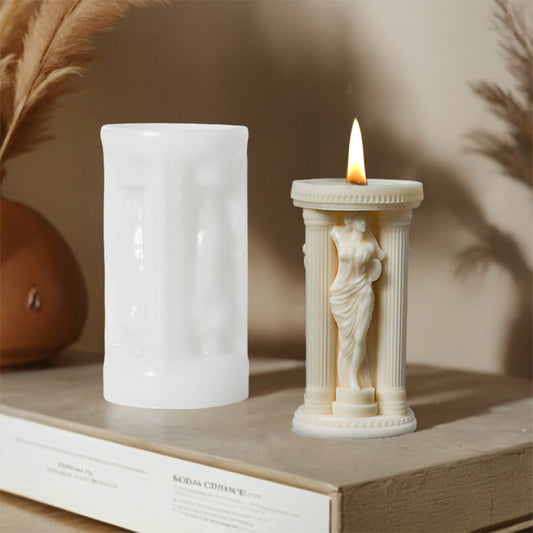 Athena Goddess Aromatherapy Candle Silicone Mold