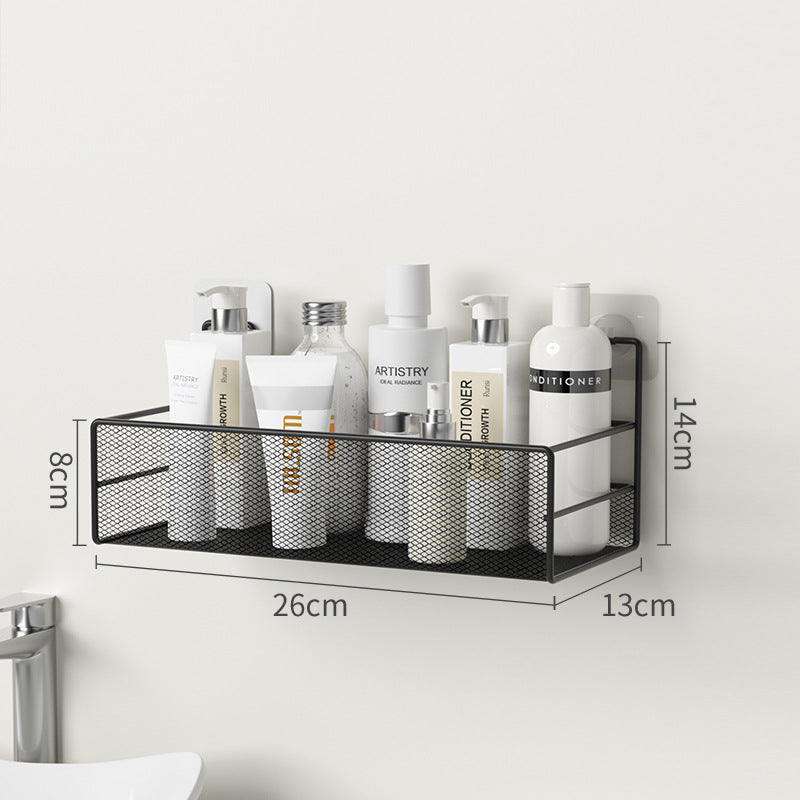 Wall-Mounted Bathroom Shelf No Drill - Bathroom Shampoo Organizer  - Toilet Accessories