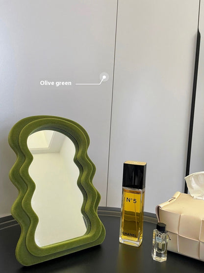 Velvet Decorative Table Mirror