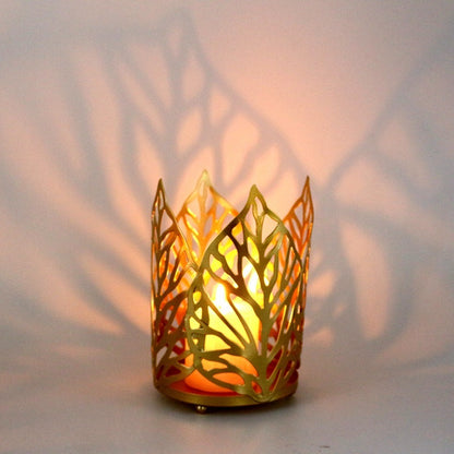 Nordic Hollow Leaf Candle Holder