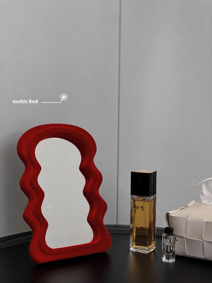 Velvet Decorative Table Mirror