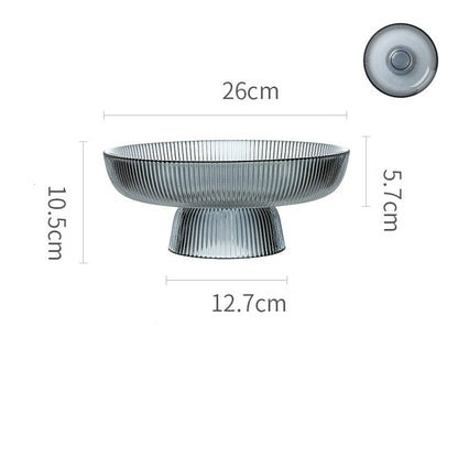 Premium Glass Fruit & Snacks Tray