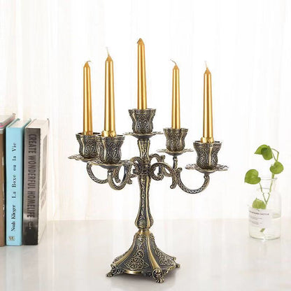 Luxury Retro Alloy Candle Holder