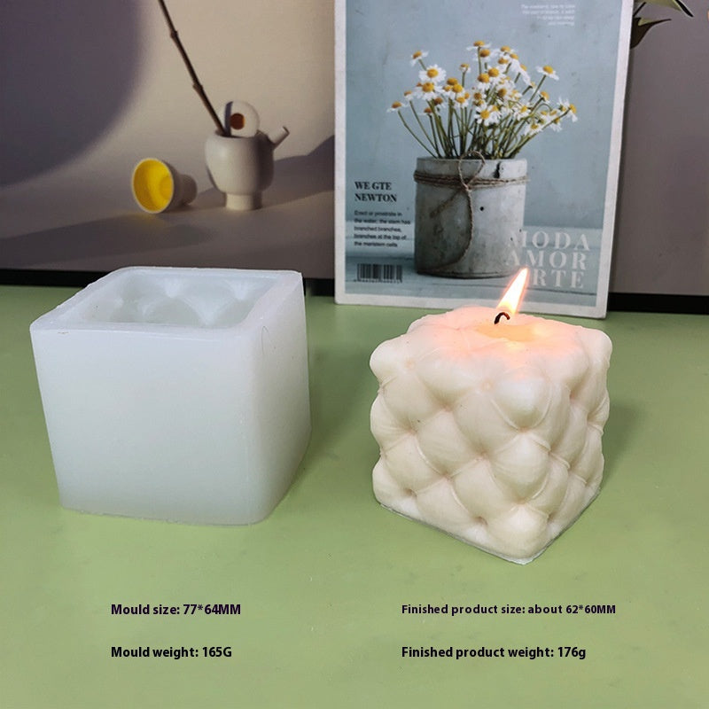 Aromatherapy Candle Mould Striped Cylinder Epoxy Plaster Decoration Geometric Cylinder