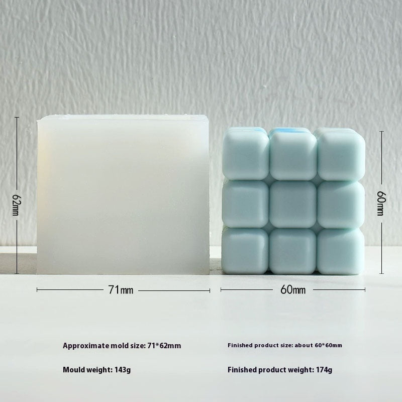 Aromatherapy Candle Mould Striped Cylinder Epoxy Plaster Decoration Geometric Cylinder