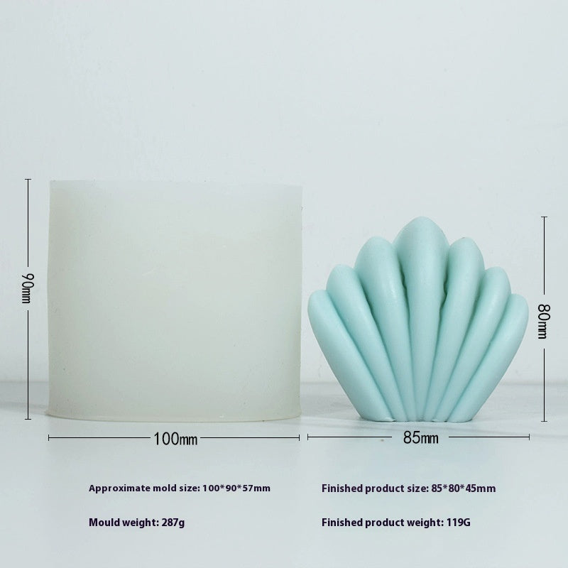 Aromatherapy Candle Mould Striped Cylinder Epoxy Plaster Decoration Geometric Cylinder