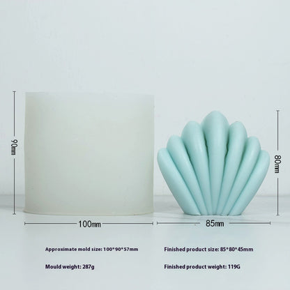 Aromatherapy Candle Mould Striped Cylinder Epoxy Plaster Decoration Geometric Cylinder