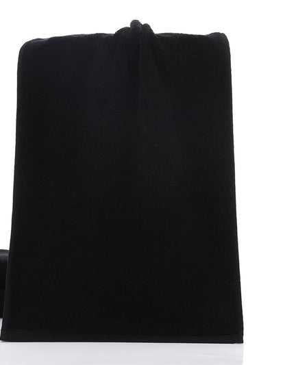 Minimal Luxury Full Black Cotton Towels - 21 Strands of Black Cotton Towels