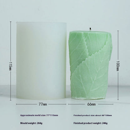 Aromatherapy Candle Mould Striped Cylinder Epoxy Plaster Decoration Geometric Cylinder