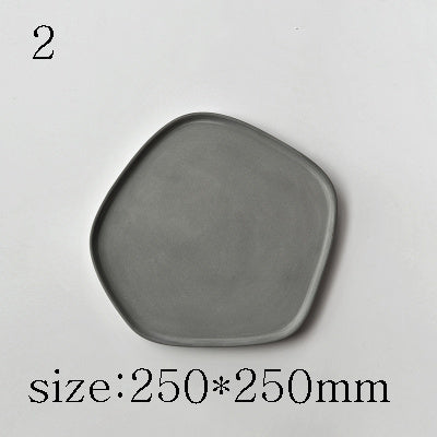 Concrete Decorative Dish With  Concrete Trays
