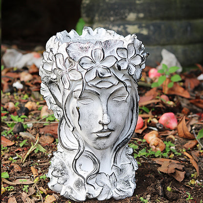 Goddess Figurine Art Resin Plant Flower Pot - Asthetic & Nordic Style Flower Pot